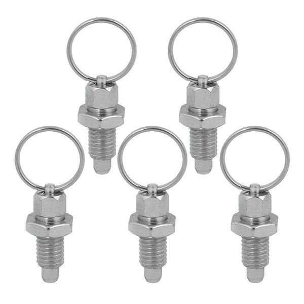 

5x non-locking stainless steel indexing plunger with m12 pull
