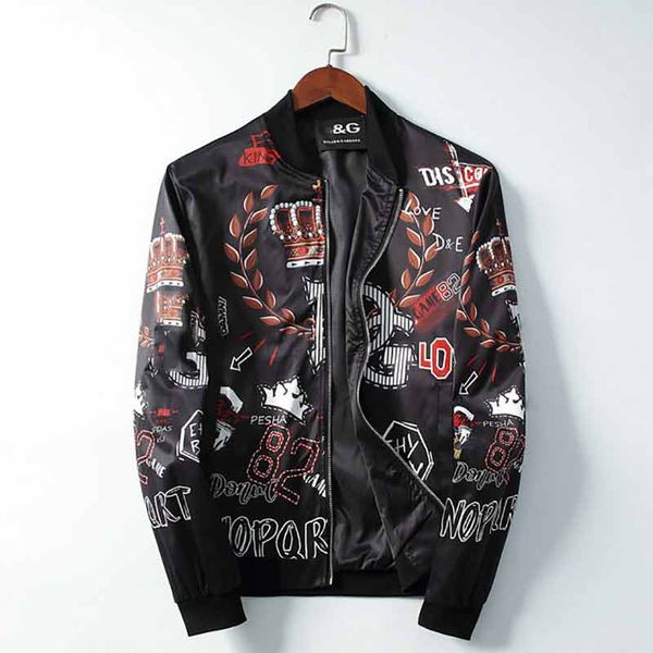 

2019 европейских и американских станций вышитые мужские куртки хип-хоп улице одежды мужской дизайнер мужской пиджак c112, Black;brown