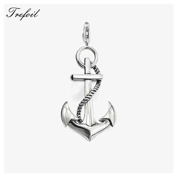 

anker anchor pendants, fashion jewelry 925 sterling silver trendy hopeful gift for women men boy girls fit necklace new