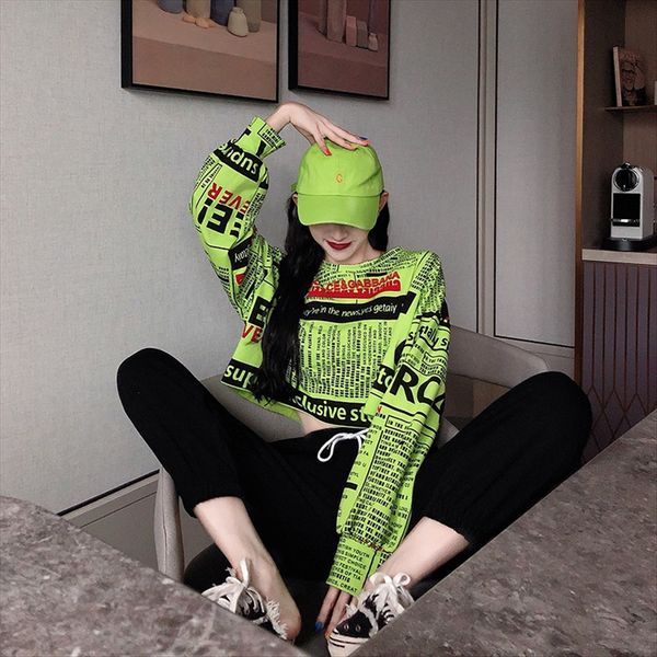 

ziyi design loose long sleeve scheming shor jacket 2020 women's loose design all-match long sleeve t, White