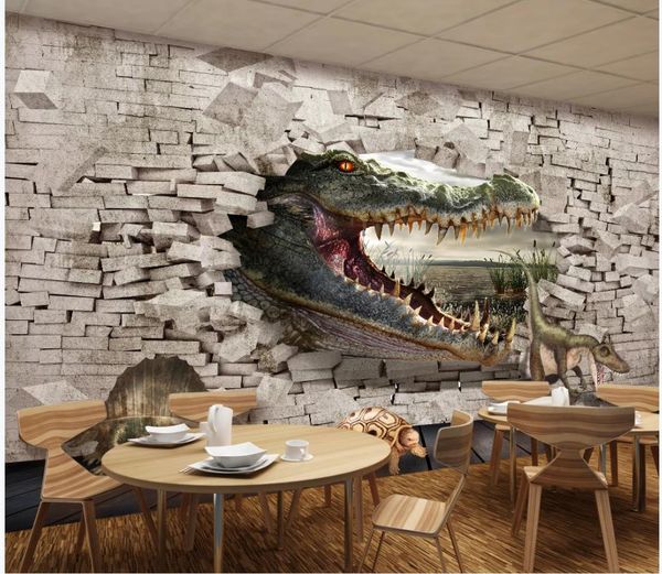 

wallpaper for walls 3 d for living room broken wall 3d stereo painting background wall painting