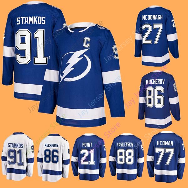 

Tampa Bay Lightning Jersey Steven Stamkos Tyler Johnson Point Ryan McDonagh Victor Hedman Nikita Kucherov Vasilevskiy Men Women Youth Kid