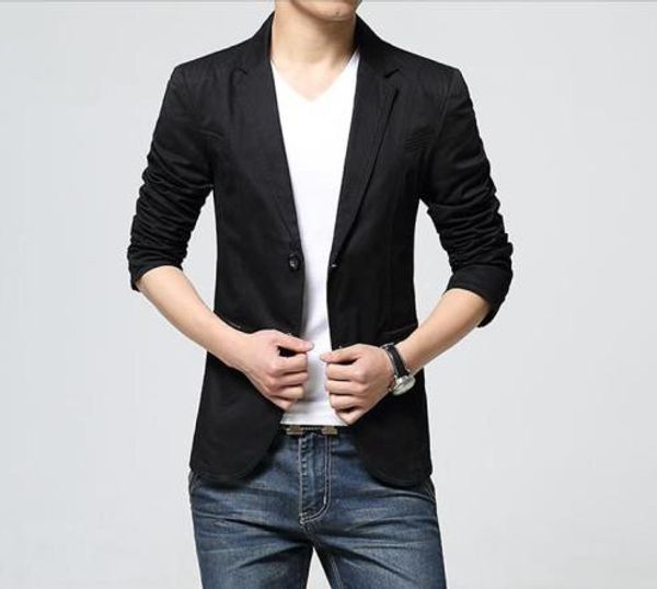 

mens designer jacket lapel neck long sleeve solid color homme coats fashion single breasted male spring outerwears, Black;brown