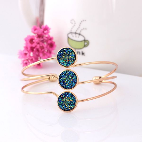 

multi layer sanding bangle bracelet fashion color bracelet f703, Black