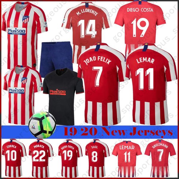 

Atletico 7 GRIEZMANN Madrid Soccer Jerseys 6 KOKE 8 SAUL 10 CORREA 2 GODIN 5 THOMAS 11 LEMAR Top Quality Football Shirt Men Kids and Women