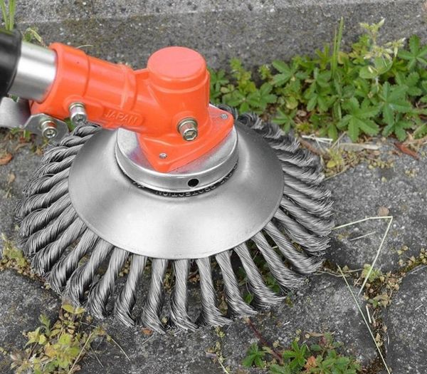 

steel wire weeding multi-function weeding toothed burclover weeding head mower grass cutter accessories t03049