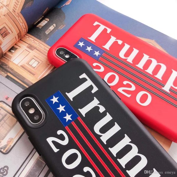 

russia 3d emboss trump phone for iphone 11 pro x xs max xr 7 6 6s 8 plus 2020 stripe soft silicone tpu cover fundas coque