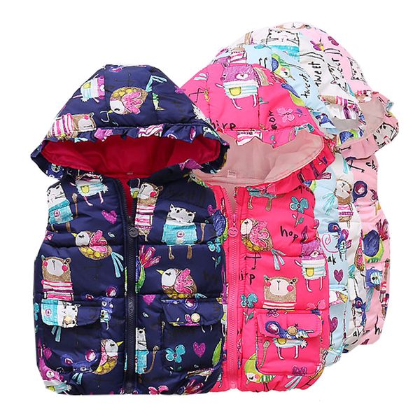 

baby boy girl clothes vest coat fashion graffiti casual children's vest beibei clothing 1-4 y children's wear, Blue