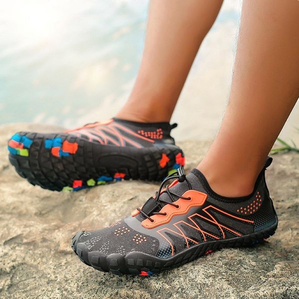 

men women durable hiking shoes sneakers outdoor climbing trekking sport footwear nonslip flat shoes wading water sneakers