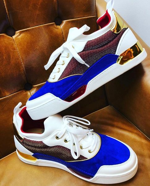 

Оригинальные Коробки Новые Дизайнерские Мужские Кроссовки Aurelien Плоские с Высшим