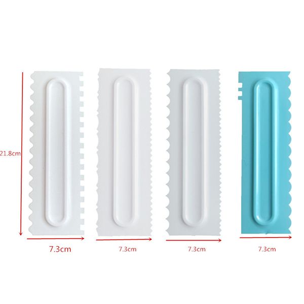 

cake scraper 3pcs/set cake decorating comb icing smoother fondant spatulas cake edge smoother cream baking tools