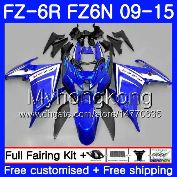 Corpo caldo blu lucido per YAMAHA FZ6N FZ6 R FZ 6N FZ6R 09 10 11 12 13 14 15 239HM.11 FZ-6R FZ 6R 2009 2010 2011 2012 2013 2014 2015 Carene