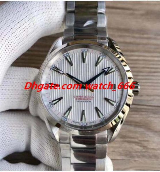 

Topselling Luxury Watch Male 41.5mm Automatic Movement Stainless Steel Bracelet Aqua Terra 150m Master MAN WATCH Wristwatch
