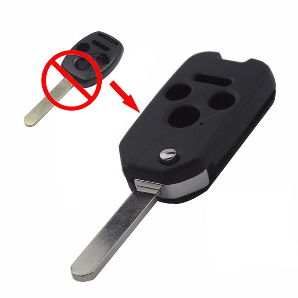 

4 buttons folding flip remote key shell cover case for accord crv civic pilot insight ridgeline