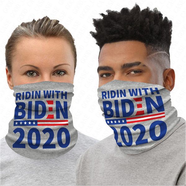 

biden president 2020 cycling scarf letters print sports mask washable cycling riding outdoor climb neck magic turban face masks d61604, Blue