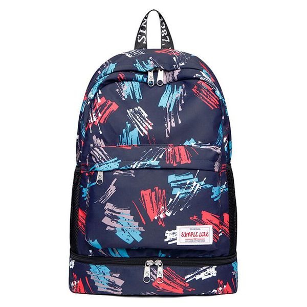 

new oxford girl gym backpack women dry and wet fitness backpack large capacity waterproof bookbag shoe compartment sport gymtas