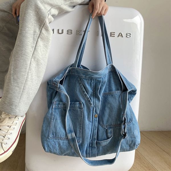 

fashion denim handbags women shoulder bags sac a main femme high capacity crossbody bags for women 2020 new bolsa feminina t200630