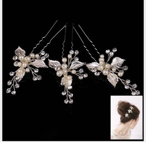 

bride jewelry handmade leaf hair hammer bride headdress, wedding dress, wedding accessories, Slivery;golden