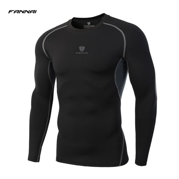 

мужчины запуск t-shirt фитнес рубашка с длинным рукавом running лосины беговой t-shirt training compression quick dry gym спортивным