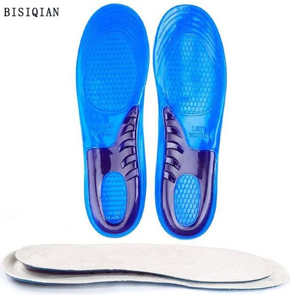 

silicone gel insoles for feet plantar fasciitisfor shoes sole orthopedic pad massaging shoe absorption arch support, Black