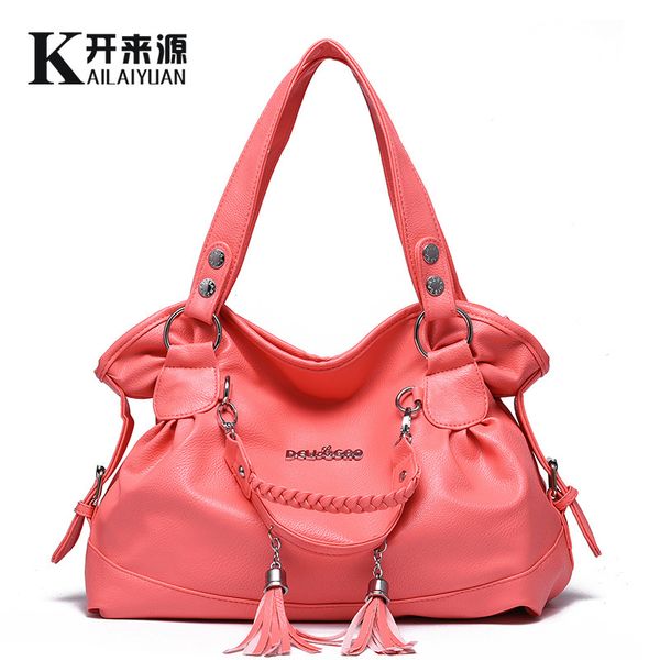 

new bag women's classic leisure fringe soft bag women's handbag shoulder