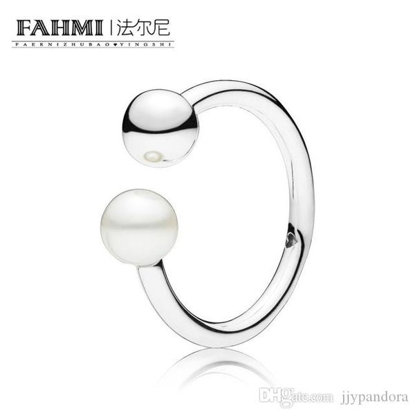 

pandora 100% стерлингового серебра 925 новый 197573p современные pearl открытое кольцо моды для женщин элегантный подарков ювелирных изделий, Slivery;golden