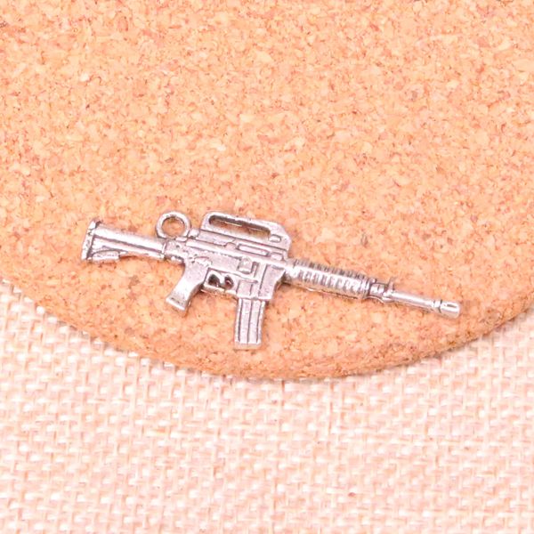 36pcs Charms Machine Gun Assault -Gewehr 45*16mm Antike Making -Anhänger Fit, Vintage Tibetan Silber, DIY Handmade Schmuck