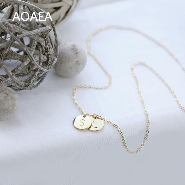 

mom's personalized gift name initial alphabet necklace, women's jewelry custom bath waterproof necklace baby girl's initial j, Silver