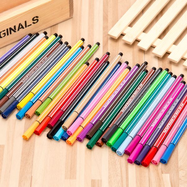 

papelaria watercolor pen set children's drawing pen can be washing crayons water color marker manga brush