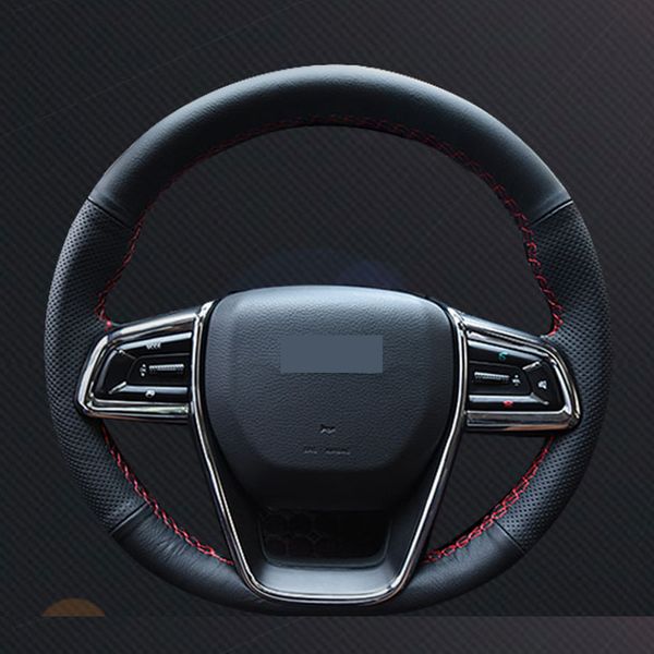 

cowhide layer leather handmade sewing steering wheel covers for lifan maiwei mai wei