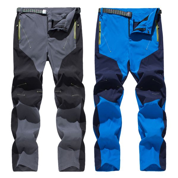

new mens summer quick dry походные штаны мужчины спорт на открытом воздухе дышащие trekking брюки мужские альпинизм брюки 2020 брюк, Black;green