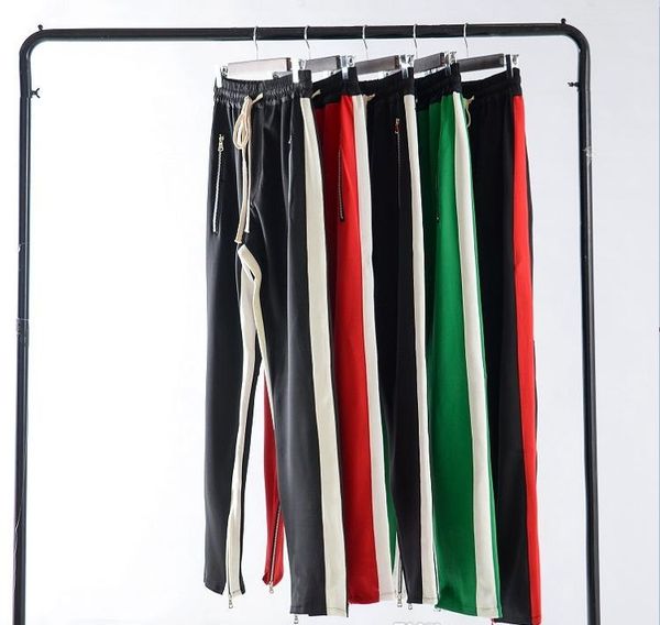 

6 colors fashion brand fear of god justin bieber pants fog for men wome designer hip hop vintage casual work sports pants 01 xsq, Black