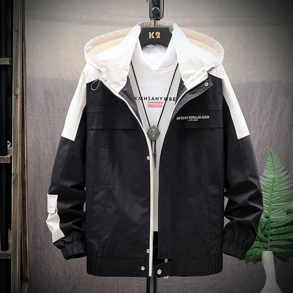 

chaqueta hombre jaqueta masculino зимнее пальто мужская осень и зима новая тенденция сплошной цвет свободные письмо печати пальто casaco, Black;brown