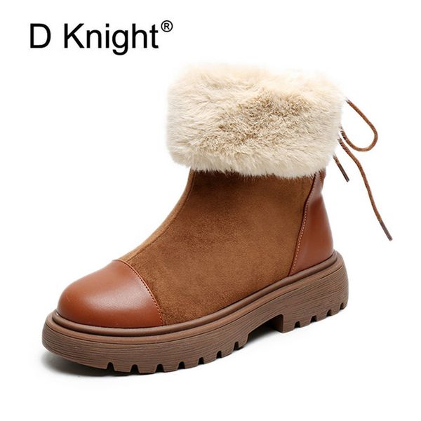 

women boots brand winter shoes warm black round toe casual plus size female snow boots back lace up lady ankle woman shoes