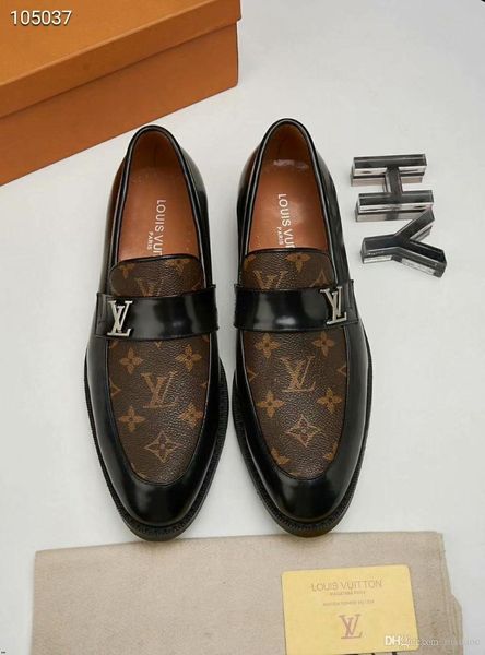 

20ss men's pointed black white yellow mixed lace-up brogue shoes homecoming male wedding prom formal dress shoes for man yetc3