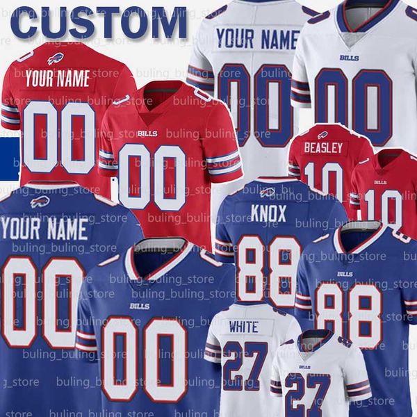 

88 dawson knox jersey 14 stefon diggs custom 26 devin singletary 20 frank gore 21 poyer cole beasley smith hyde milano reed football, Black;red