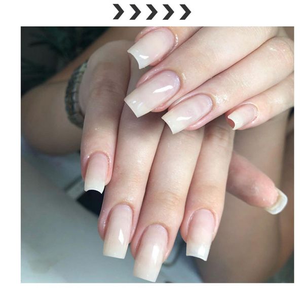 

10 pcs man-made fiber nails joint nail salon for fiber prepared for expansion with tough shape lasting nail tools #lr2, Red;gold