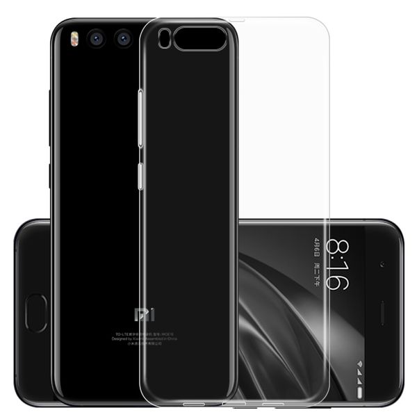 

прозрачный мягкий тонкий чехол tpu для xiaomi mi 6