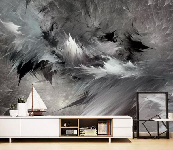

self-adhesive] 3d feather 177752 wall paper mural wall print decal murals