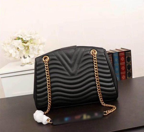 

lady bags real leather gold chain women bags fashion famous shoulder bag female portable diagonal bag