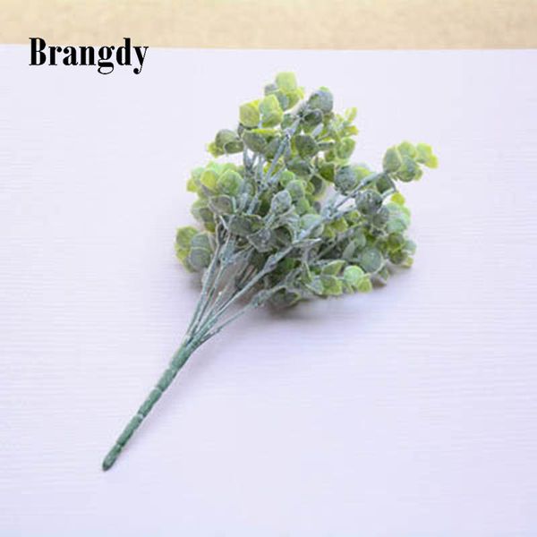 

artificial plastic plants leaves tree green eucalyptus branch for garden wedding decoration faux fake foliage christmas decor