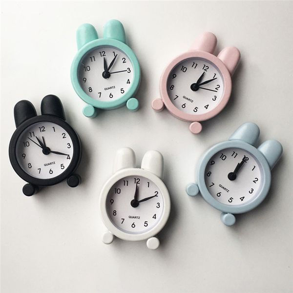 

alarm clock creative cute mini metal small alarm clock electronic small table #4n19