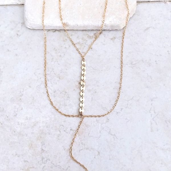 

multilayer necklace ladies necklaces chain women tassel geometric pendant jewelry gold color trendy european stainless collares, Silver