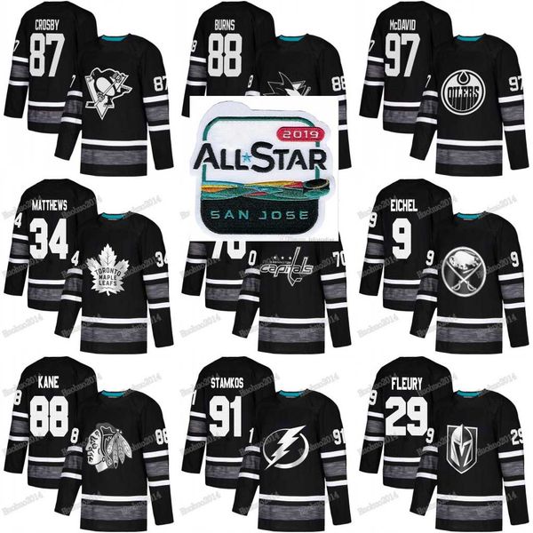 

2019 All-Star Game Brent Burns Sidney Crosby Connor McDavid Braden Holtby Marc-Andre Fleury Nikita Kucherov Patrick Kane 91 Tavares Jersey