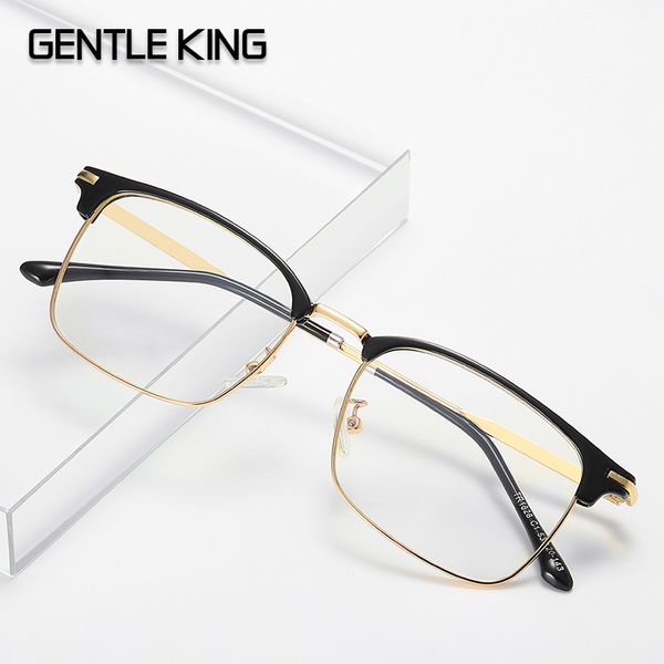 

gentle king tr90 blue light blocking glasses men computer mobile phone anti-blue light goggles fashion optical eyeglasses frame, White;black