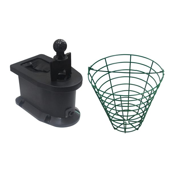 

golf cart ball cleaner car pre-drilled club washer metal ball bucket holder