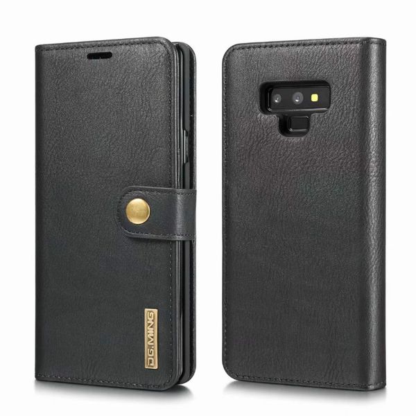 

2 in 1 leather wallet cases magnetic removable detachable magnetic case phone cover for samsung galaxy s9 s10 note10 a6 a7 a8 2018