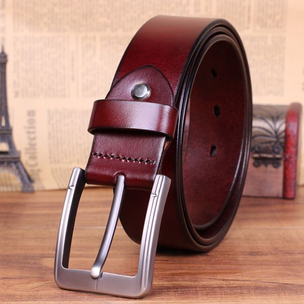 

2016 fashion designer belts men man belt brand leather square big buckle trending style ceinture homme, Black;brown