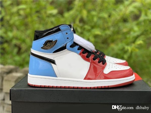 

hot air лучший аутентичные 1 high og бесстрашный баскетбольная обувь университет сине-varsity красно-черный ретро 1s unc чикаго кроссовки с