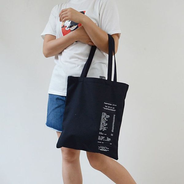 

women cute keys canvas shoulder bag handbag tote bags shopping eco pouch purse watllet